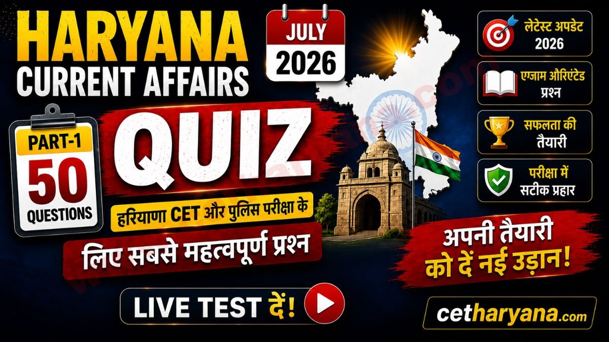 Haryana Current Affairs 2026